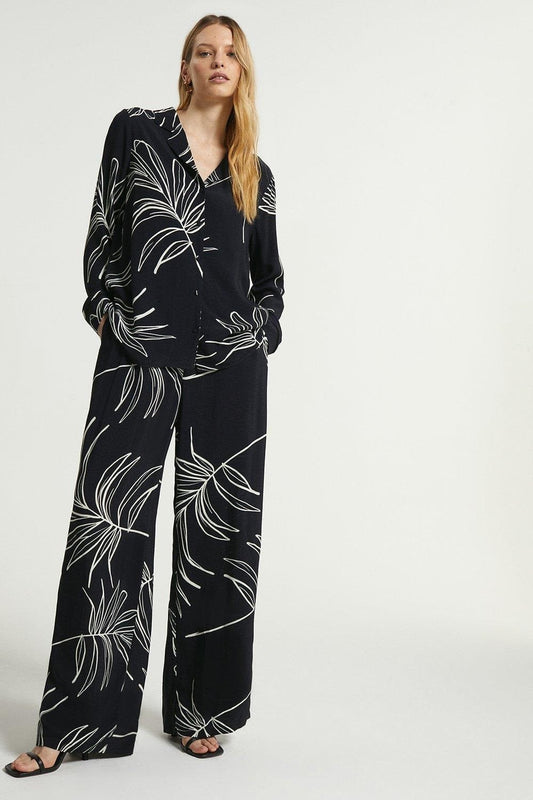 Chic Black Printed Co-Ords